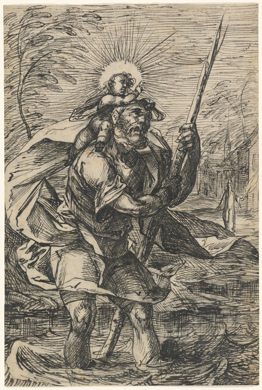 Sankt Christopher (rekto) af Hermann Weyer
