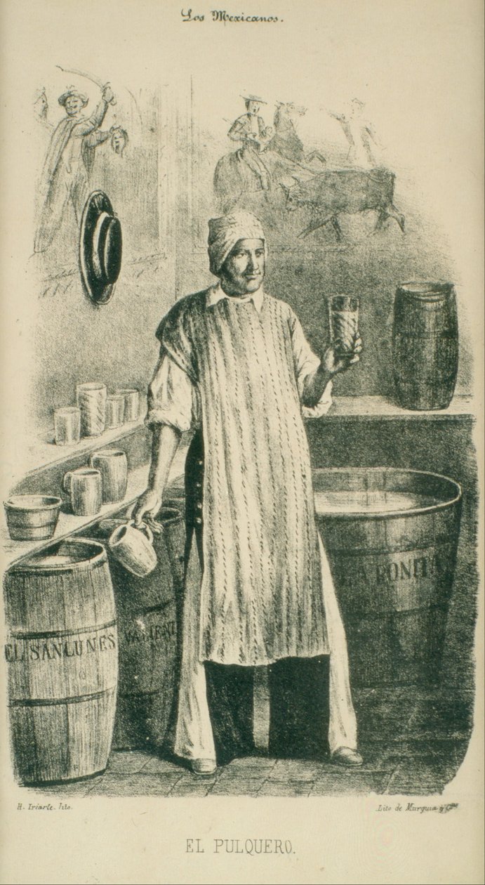 Pulque -sælgeren af Hesiquio Iriarte