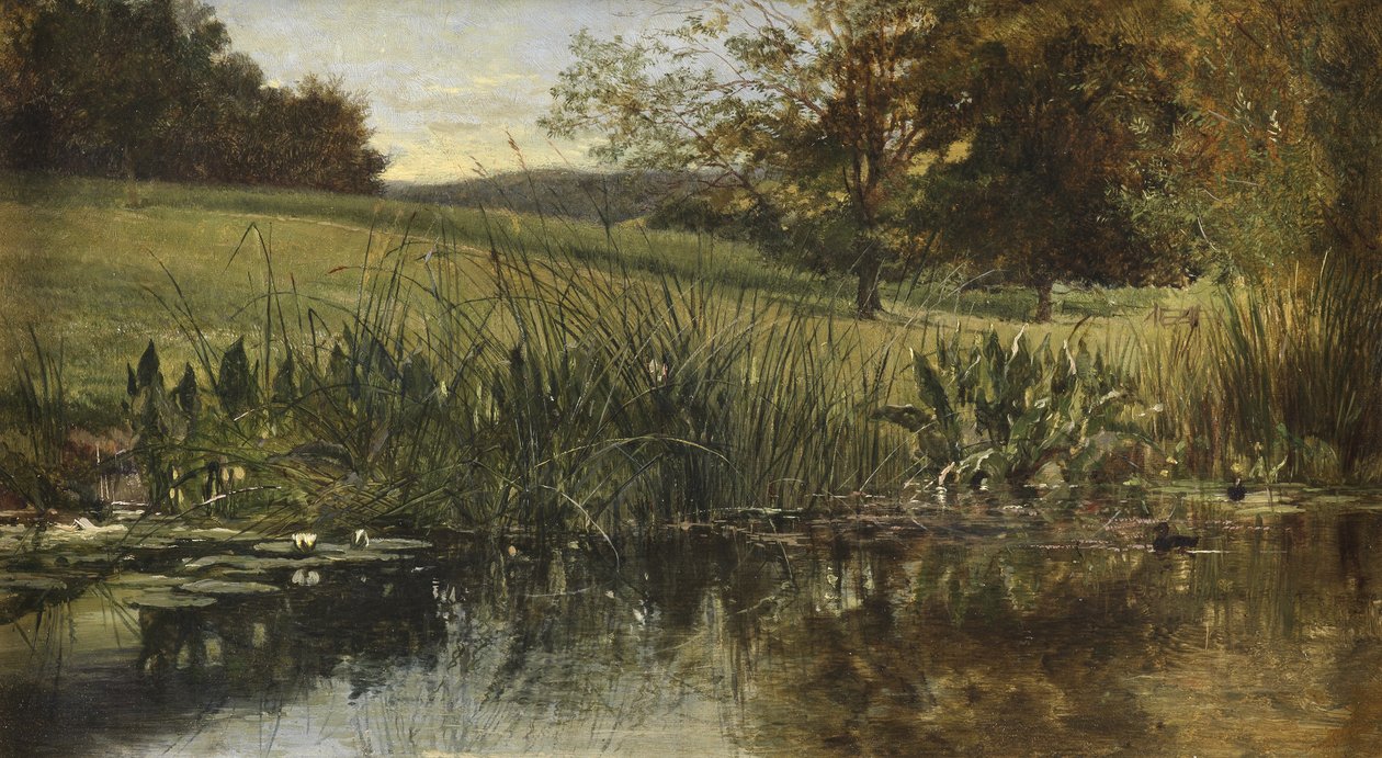 Ved flodbredden, 1869 af Heywood Hardy