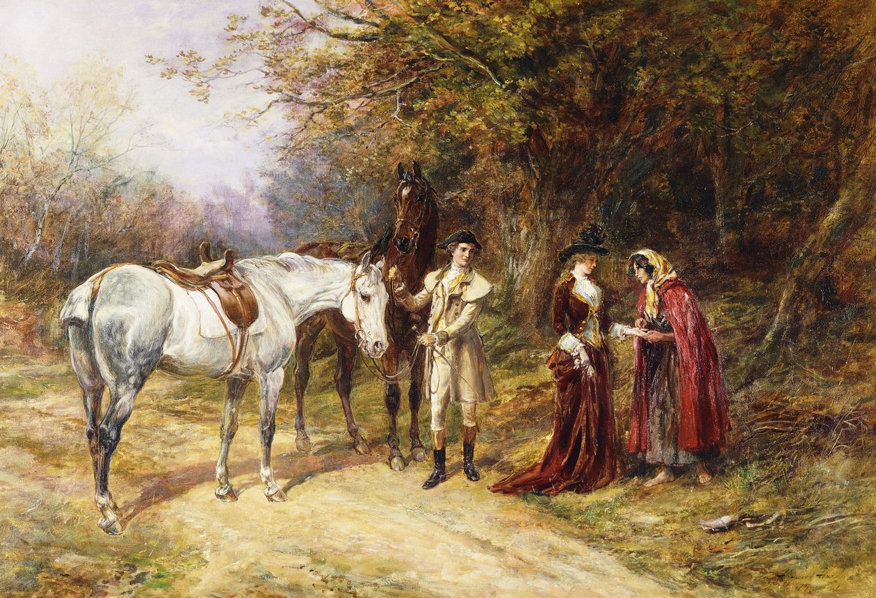 Spåkonen, 1907 af Heywood Hardy