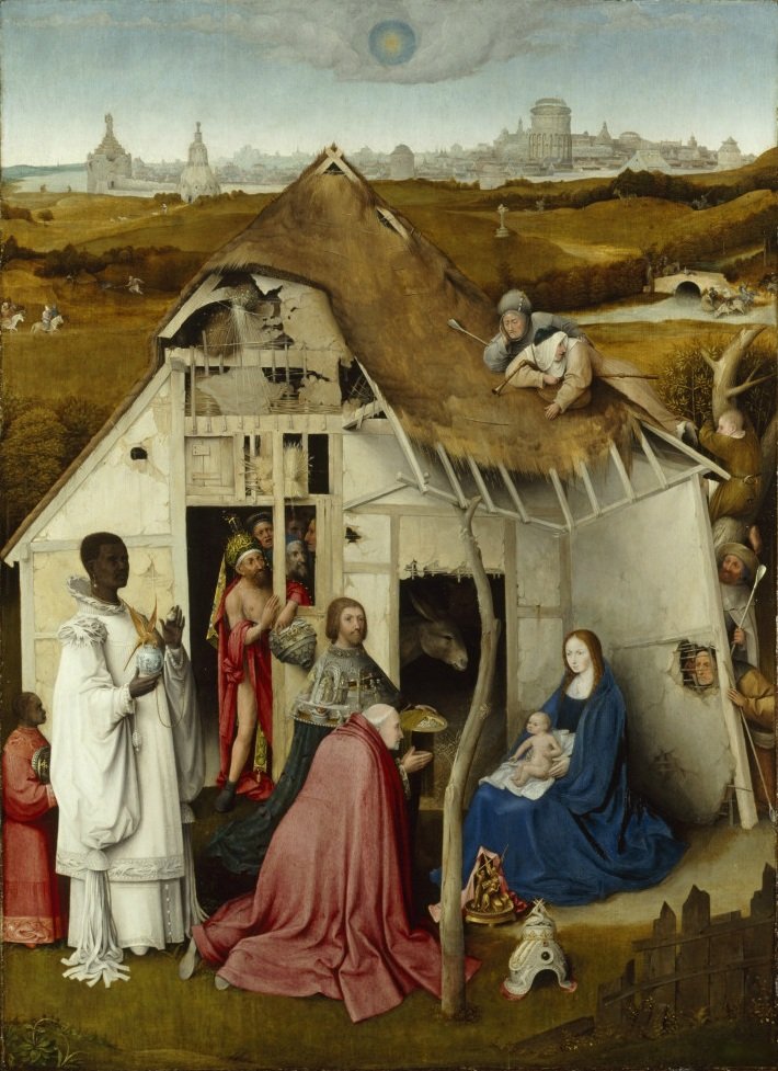Tilbedelse af magi af Hieronymus Bosch