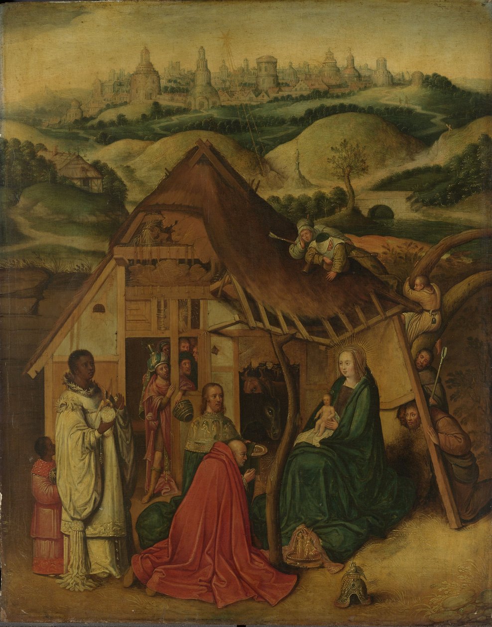 Tilbedelse af magi af Hieronymus Bosch
