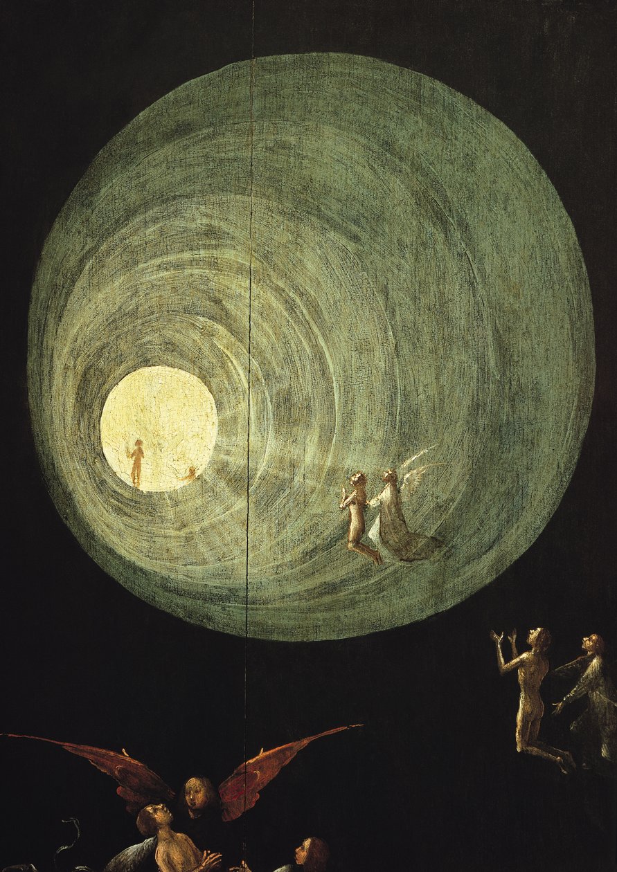 The Ascent of the Blessed, detalje fra et panel af en altertavle, der menes at være af den sidste dom af Hieronymus Bosch