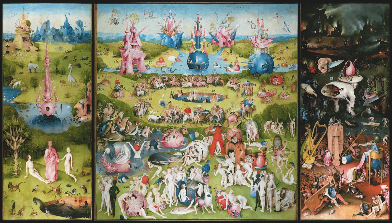 De jordiske glæders have, 1490-1500 af Hieronymus Bosch