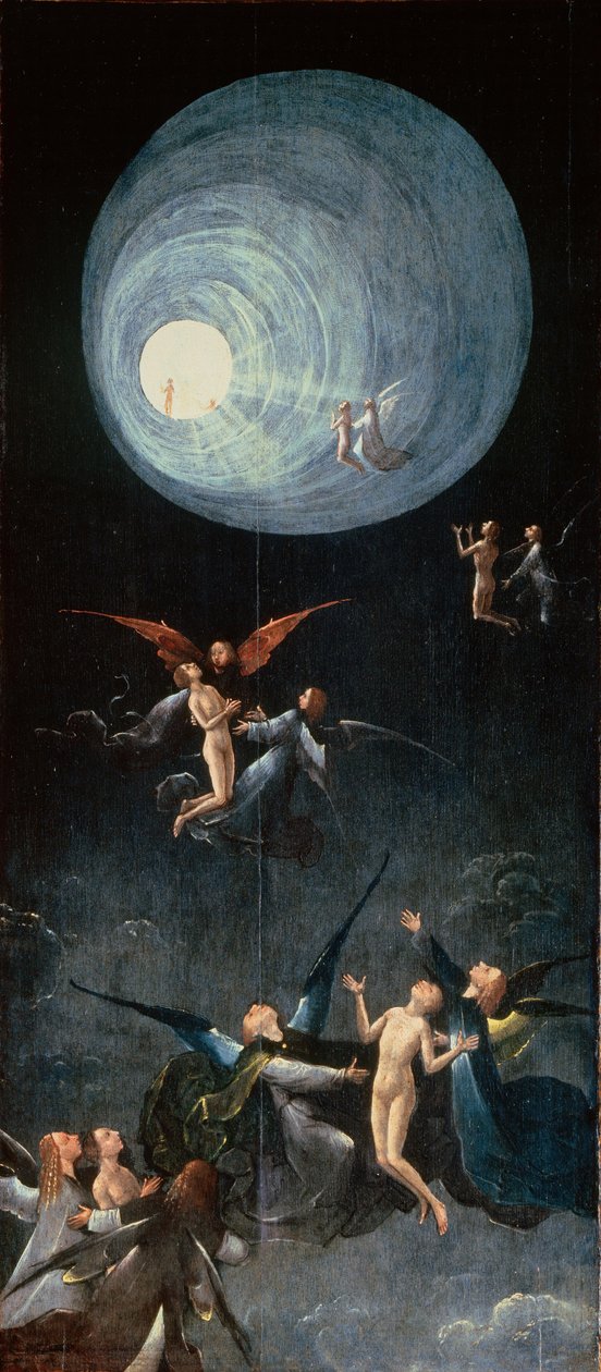 Opstigning af de velsignede af Hieronymus Bosch