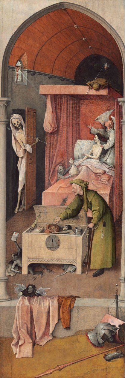 Døden og ågerkarlen af Hieronymus Bosch
