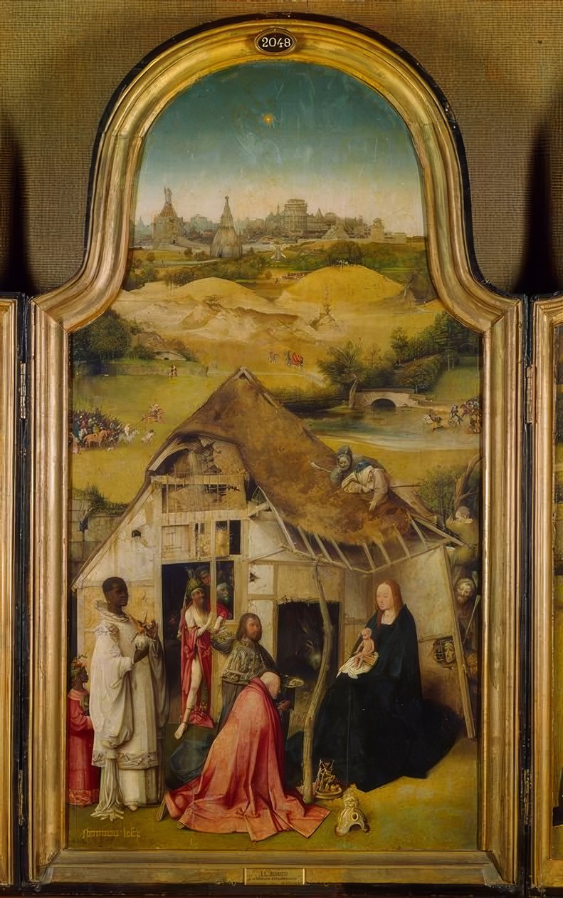 Tilbedelse af de tre konger af Hieronymus Bosch