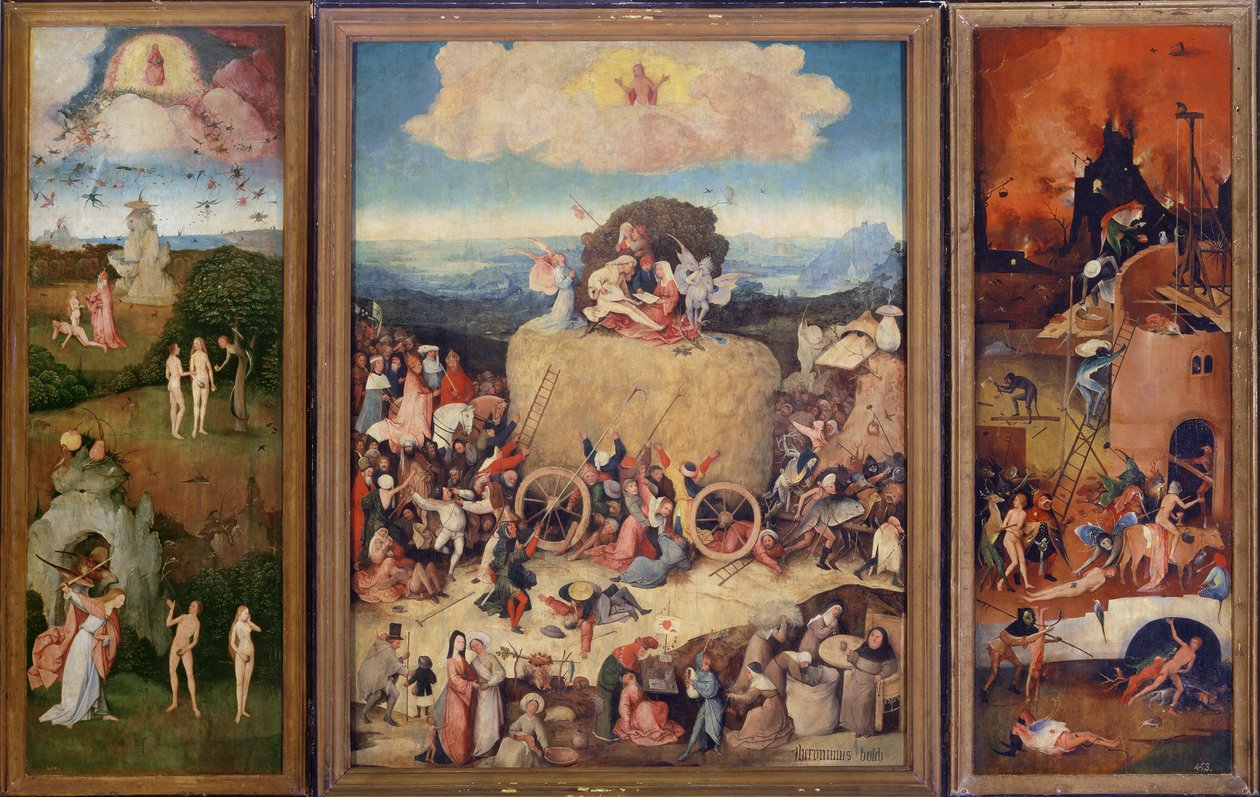 Haywain, 1515 (se også 37911) af Hieronymus Bosch