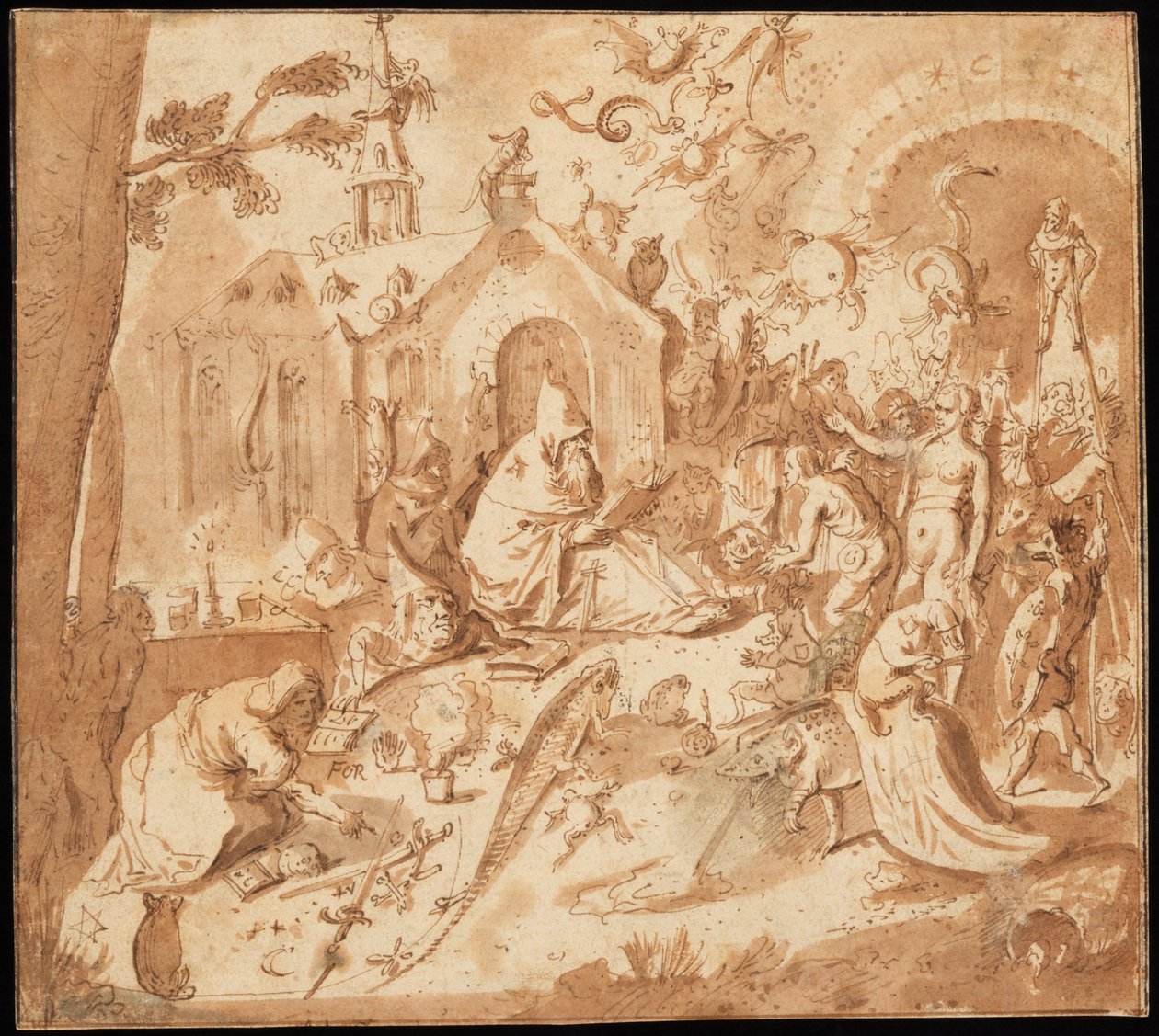 Sankt Anthonys fristelse af Hieronymus Bosch