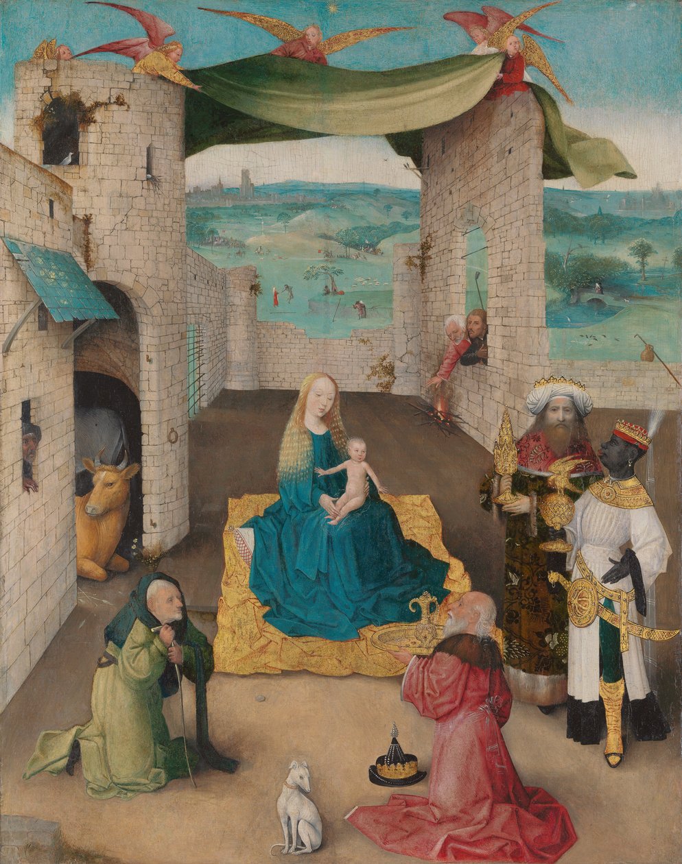 Tilbedelsen af de hellige tre konger af Hieronymus Bosch