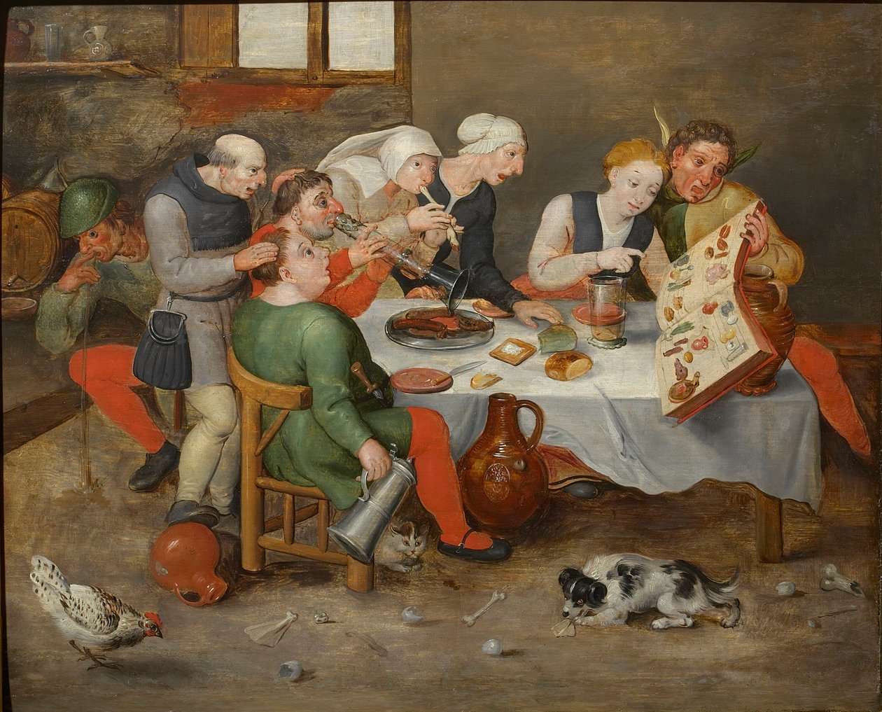 The Bacchus Singers, 1580. af Hieronymus, Bosch