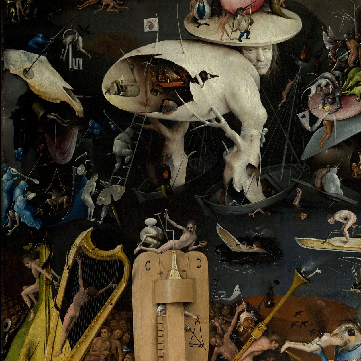 De jordiske glædernes have, 1490-1500 af Hieronymus Bosch