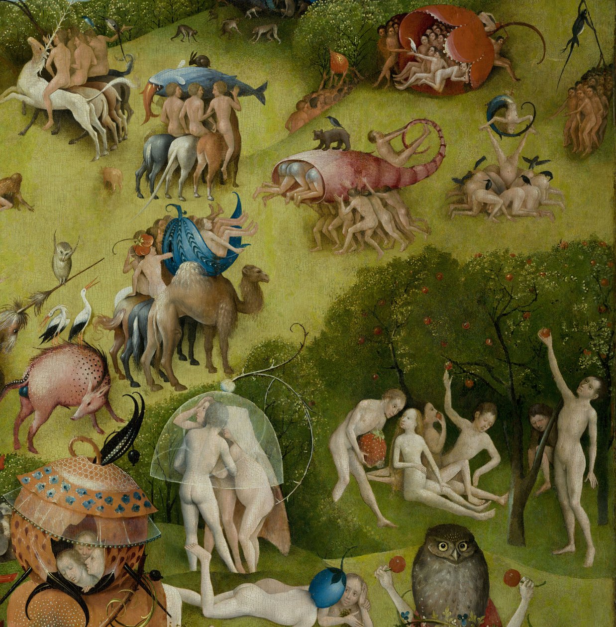 De jordiske glædernes have, 1490-1500 af Hieronymus Bosch