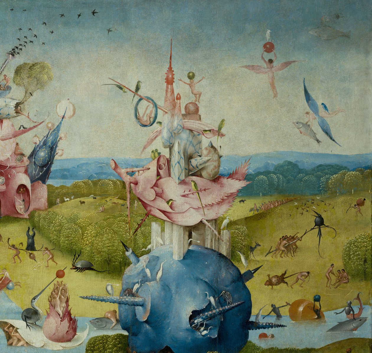 De jordiske glædernes have, 1490-1500 af Hieronymus Bosch