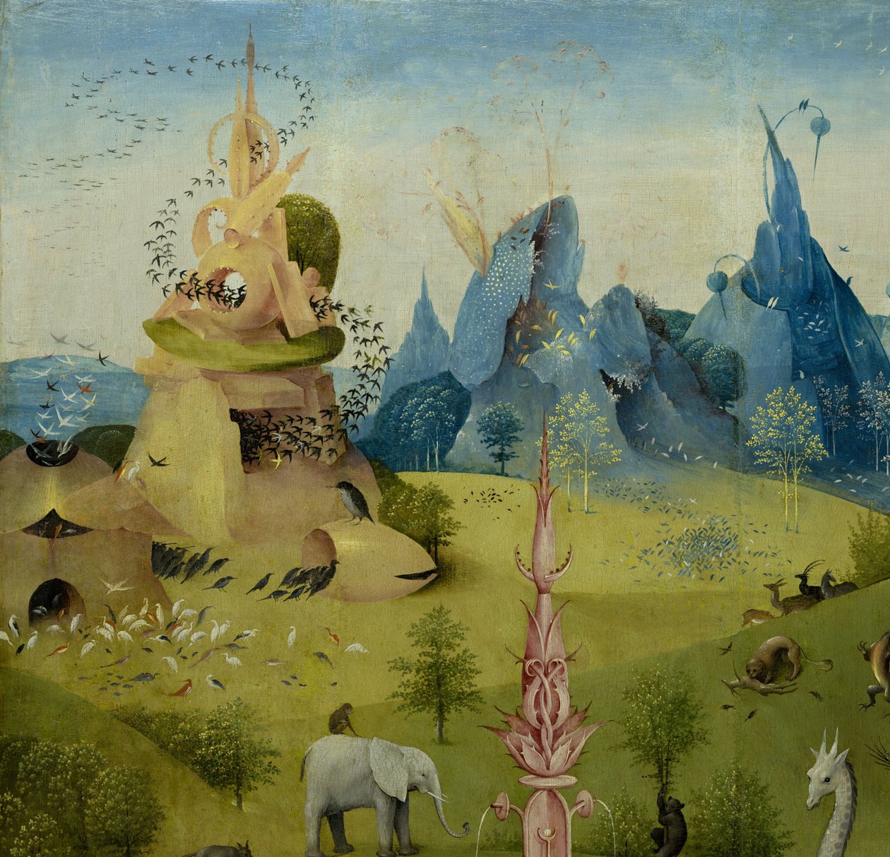De jordiske glæders have, 1490-1500 af Hieronymus Bosch