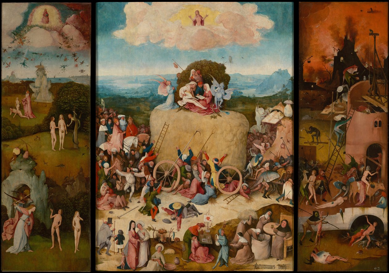 Haywain-triptyken, ca. 1516 af Hieronymus Bosch