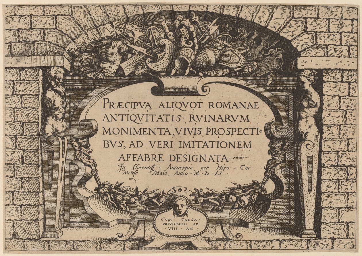 Titel side af Hieronymus Cock