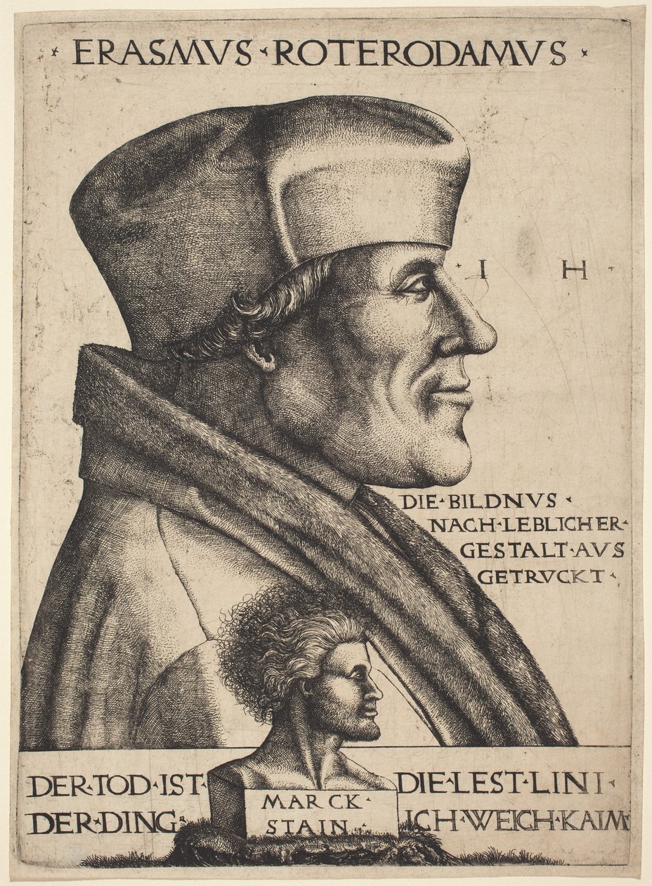 Erasmus af Rotterdam af Hieronymus Hopfer