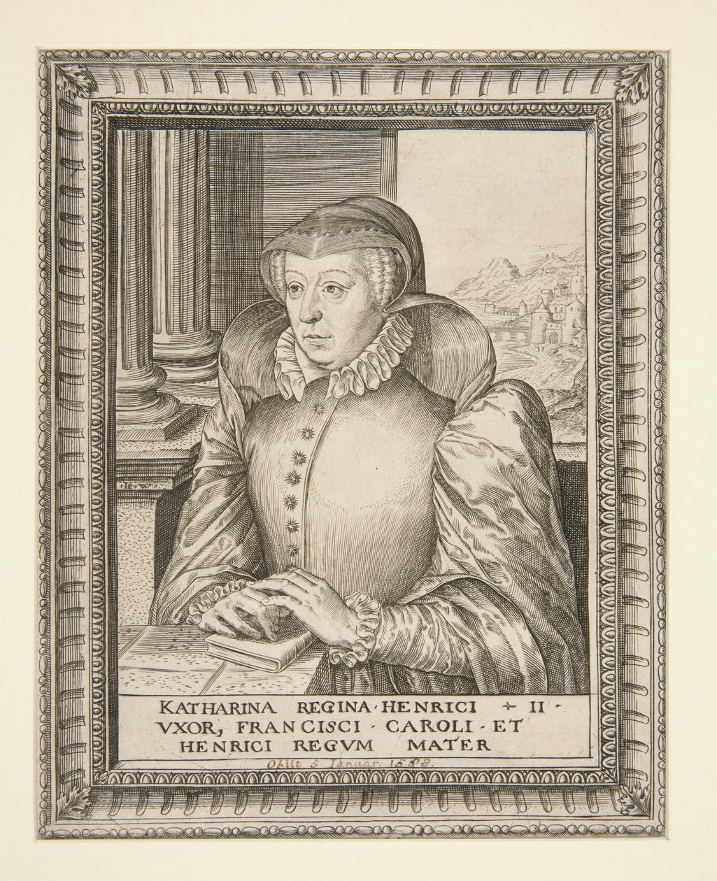 Catherine de Medici af Hieronymus Wierix