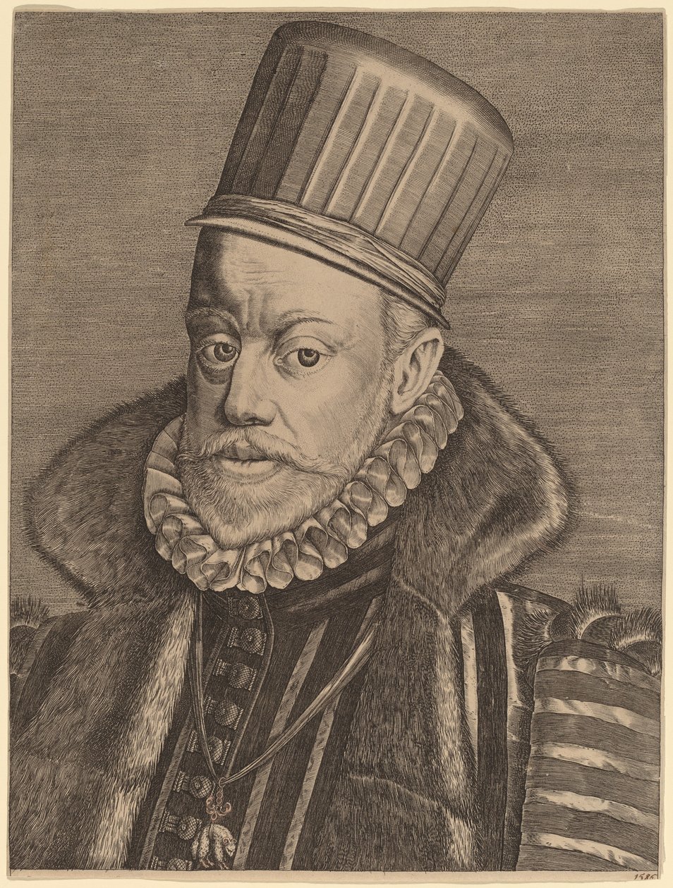 Filip II af Spanien af Hieronymus Wierix