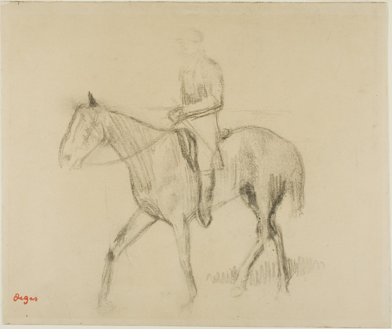 Hest og rytter af Hilaire Germain Edgar Degas