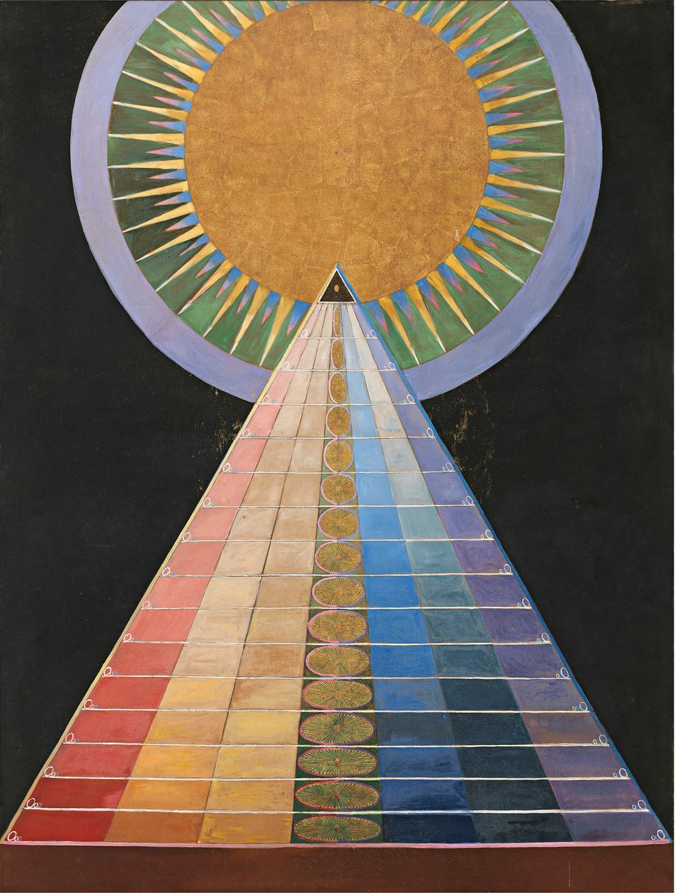 Gruppe X, nr. 1, Altertavle, 1915. af Hilma af Klint