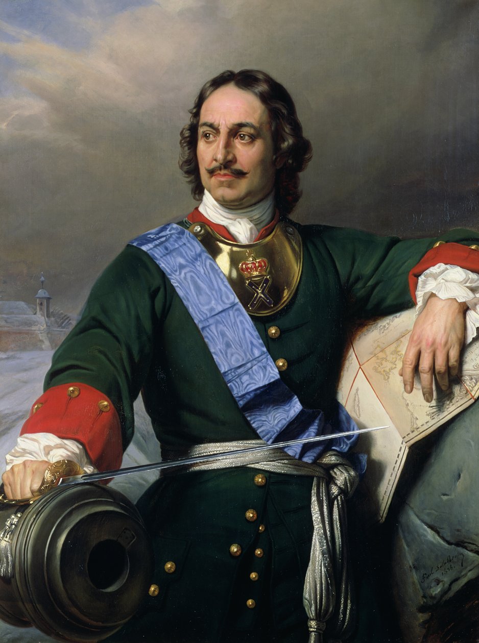 Peter I den Store (1672-1725) 1838 (se også 144528) af Hippolyte Delaroche