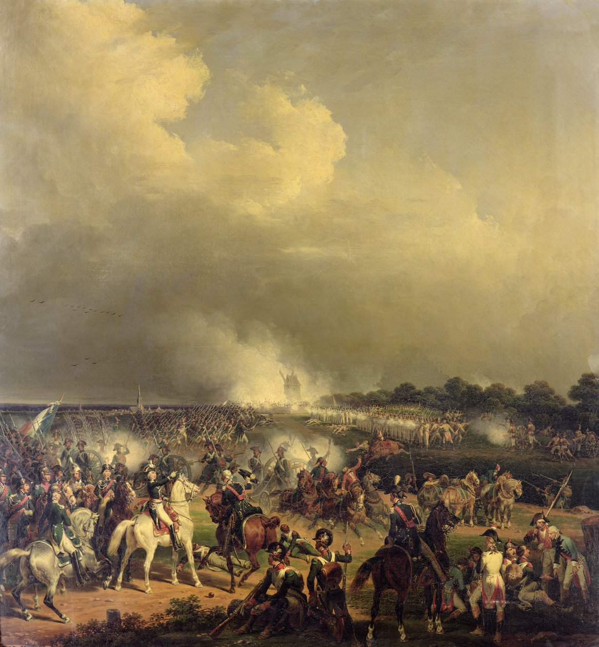 Slaget ved Boussu, 3. november 1792, 1845 af Hippolyte Lecomte