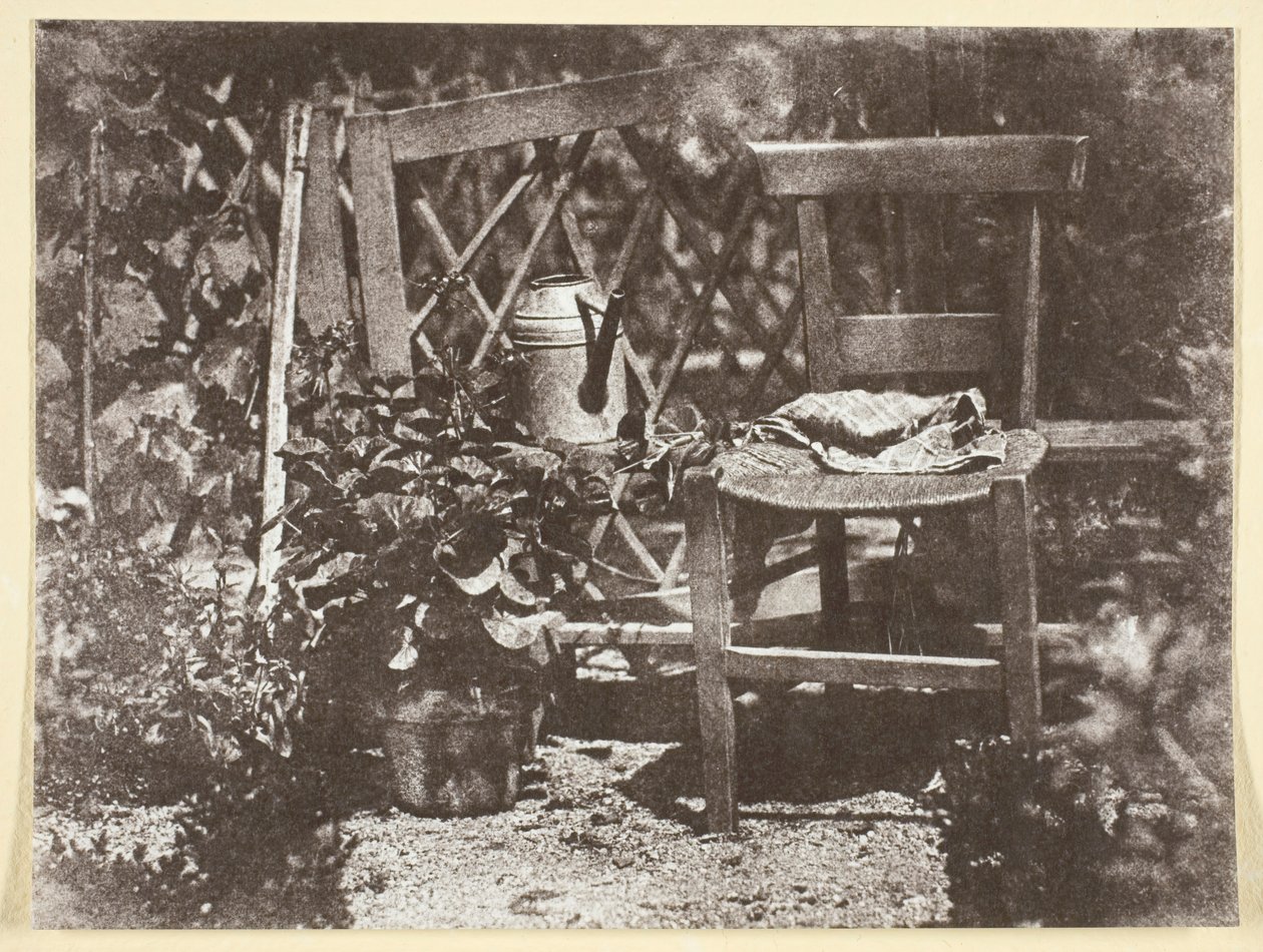Stol i en have, 184250, trykt 1965. af Hippolyte Bayard