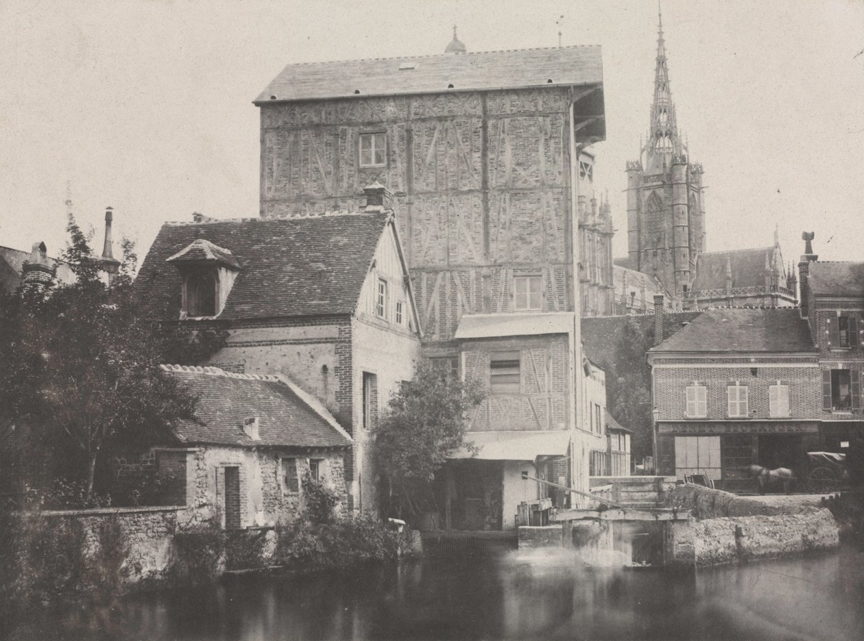 Udsigt over Évreux, 1850. af Hippolyte Bayard