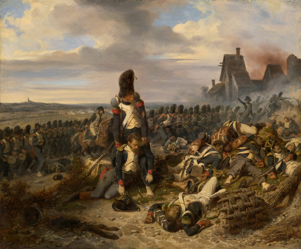 Kampscene af Hippolyte Bellange