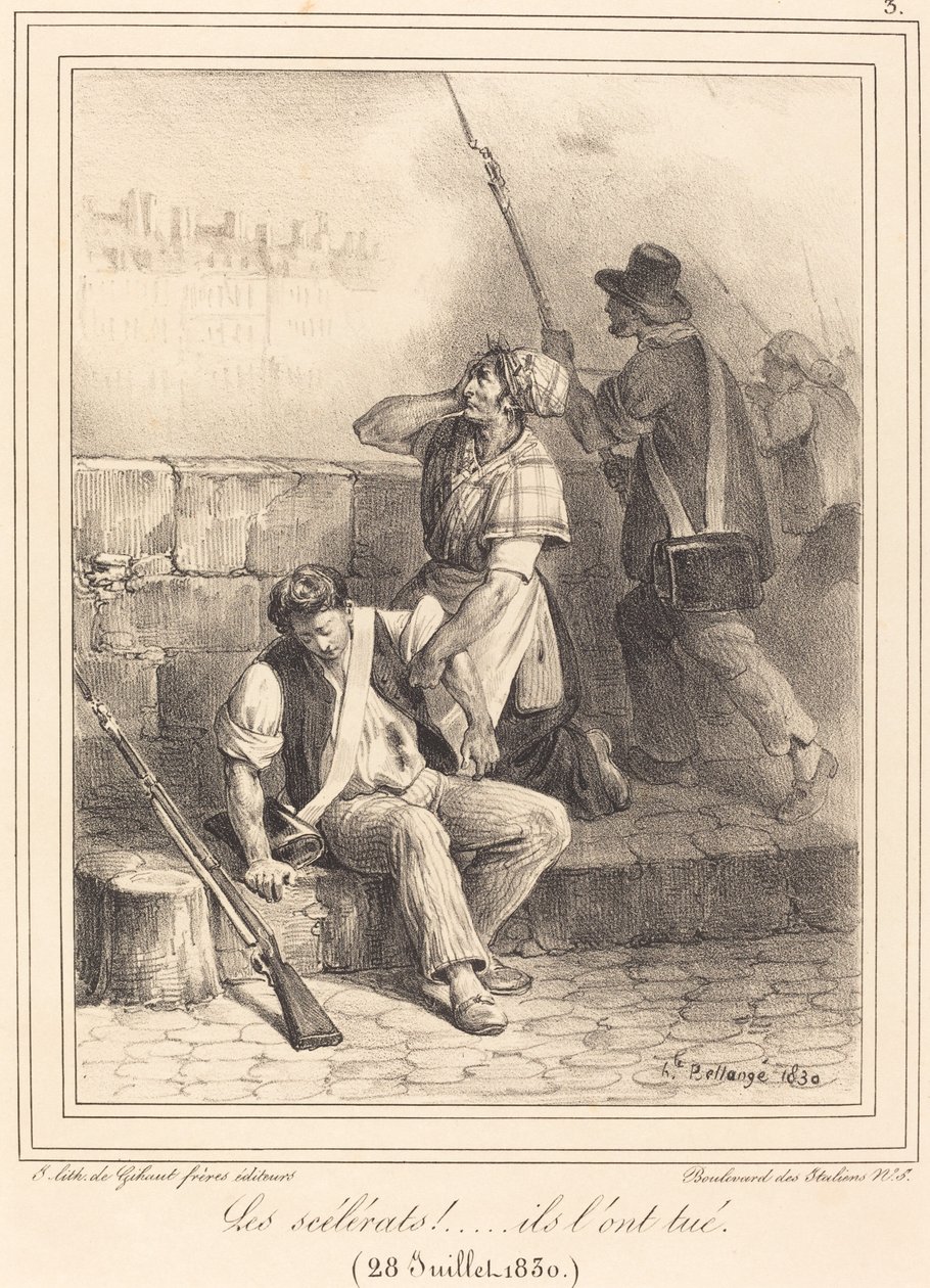 "Slyngelerne!..." af Hippolyte Bellange