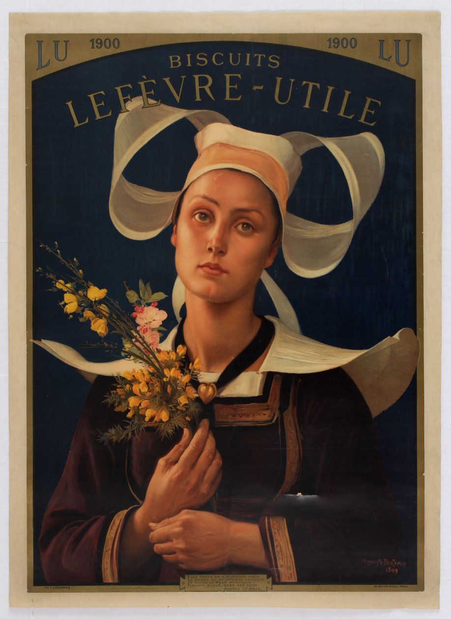 Biscuits Lefevre-Utile, 1900. af Hippolyte Berteaux