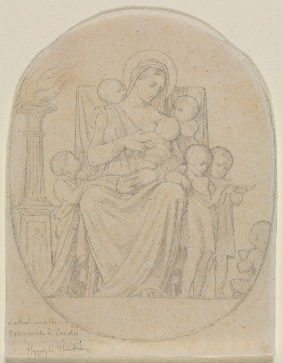 Saint Felicite og hendes syv sønner af Hippolyte Jean Flandrin