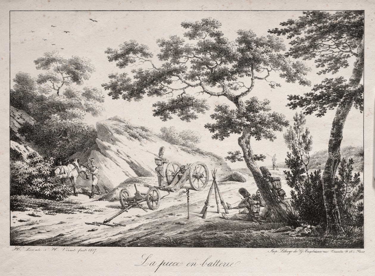 Canon klar til affyring af Hippolyte Lecomte