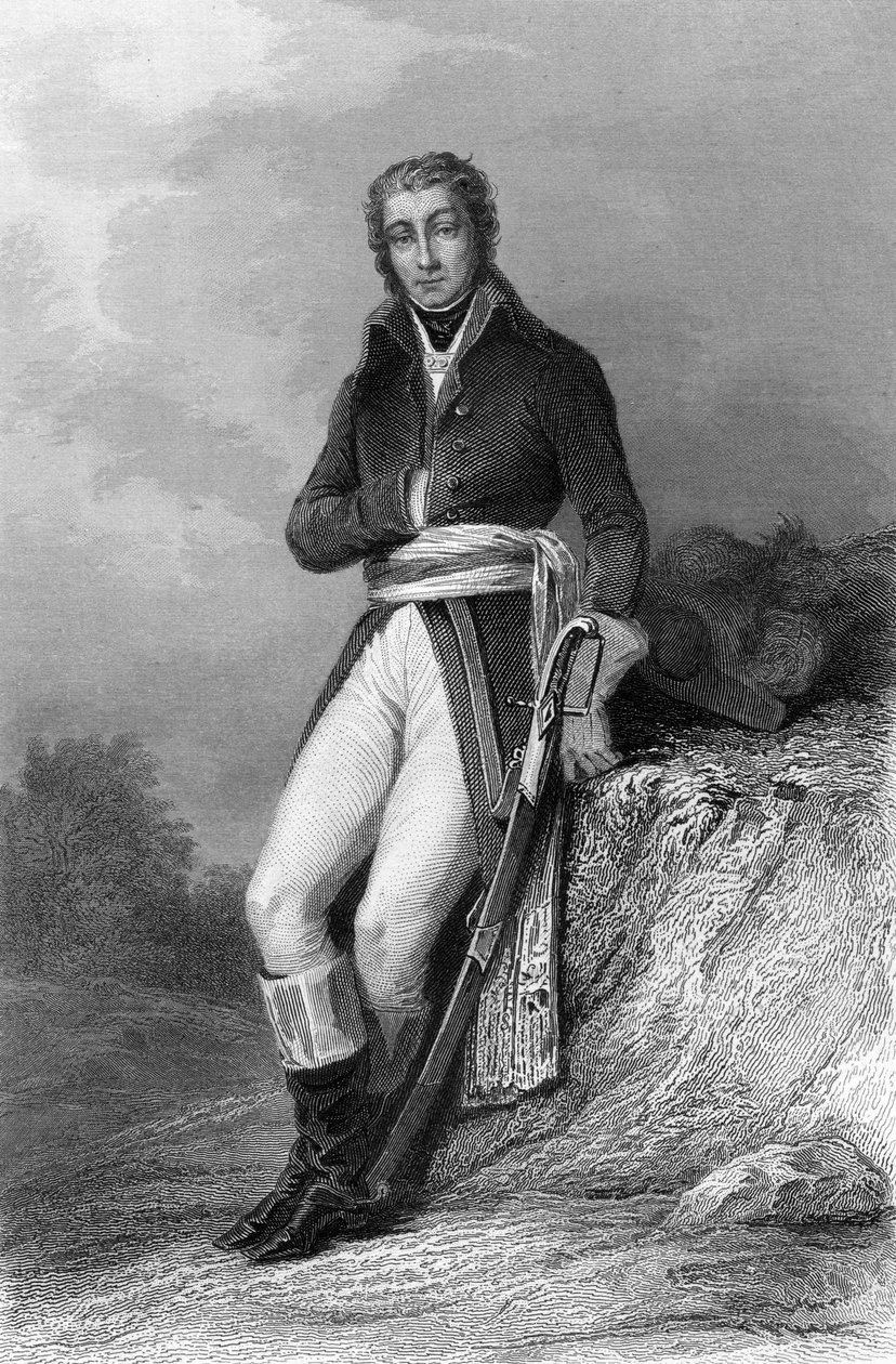 General Jean Moreau af Hippolyte Louis (after) Pauquet