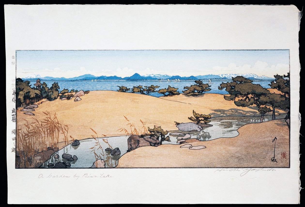 Have nær Biwa-søen af Hiroshi Yoshida