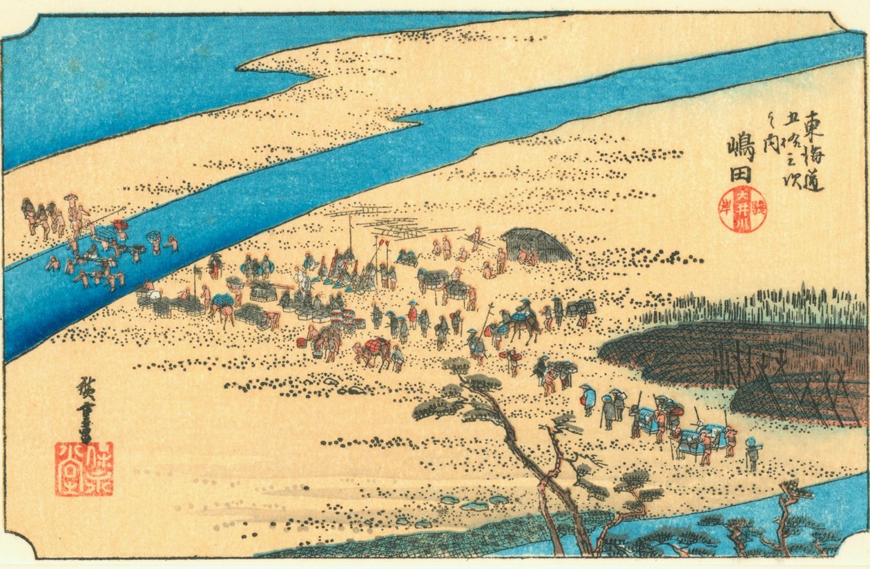 Shimada af Hiroshige