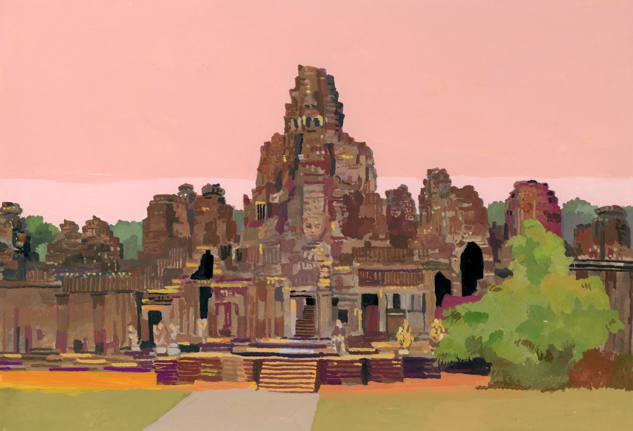 Angkor Thom i Cambodia, 2016, af Hiroyuki Izutsu