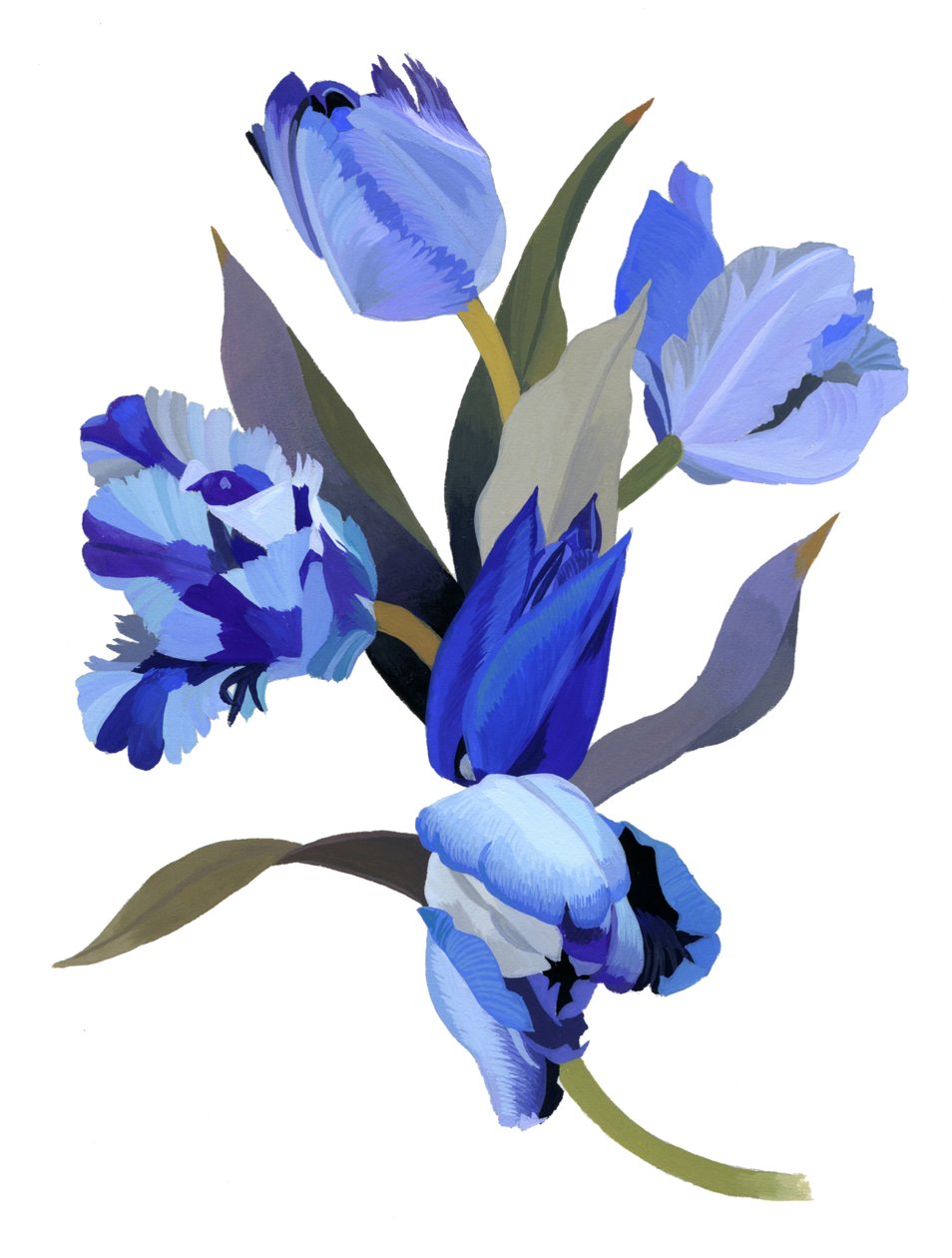Blå tulipan af Hiroyuki Izutsu