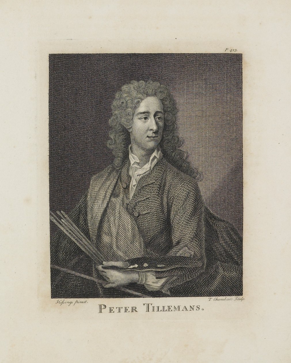 Peter Tillemans, graveret af Thomas Chambars (1724-89), ca. 1762 af Hissings