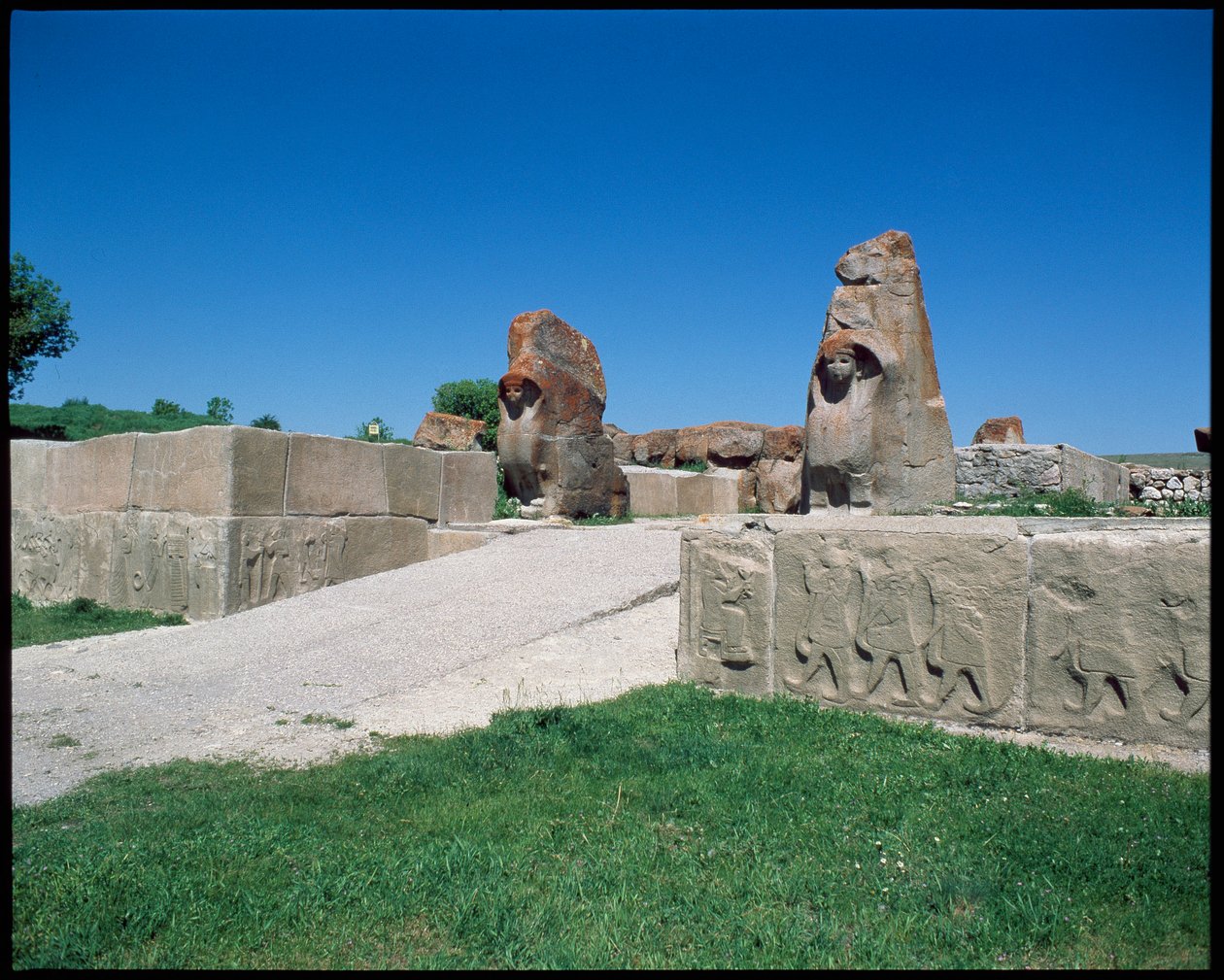 Udsigt over Sfinxens port af Hittite Hittite