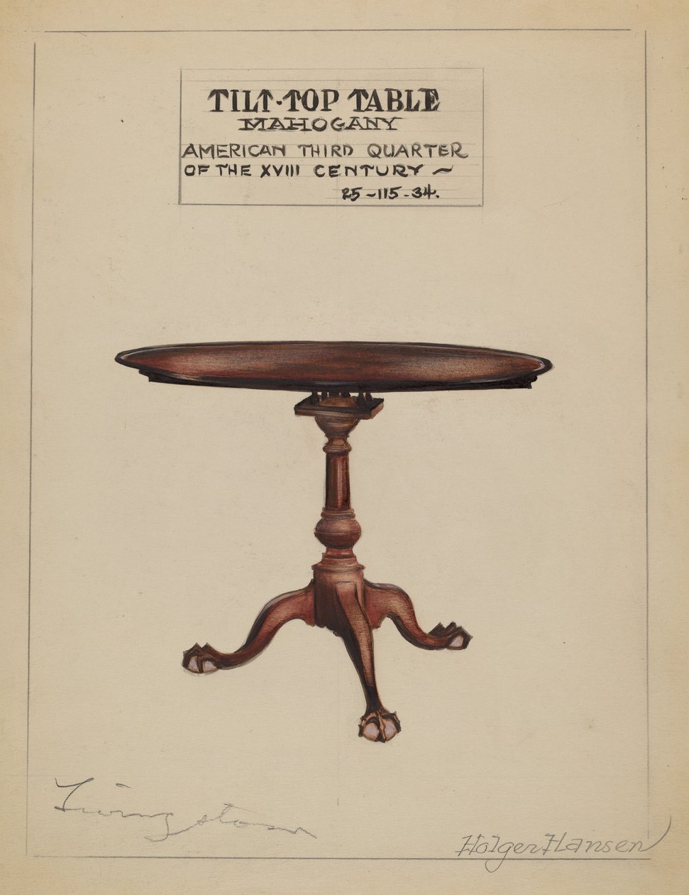 Vippebord, 19351942. af Holger Hansen