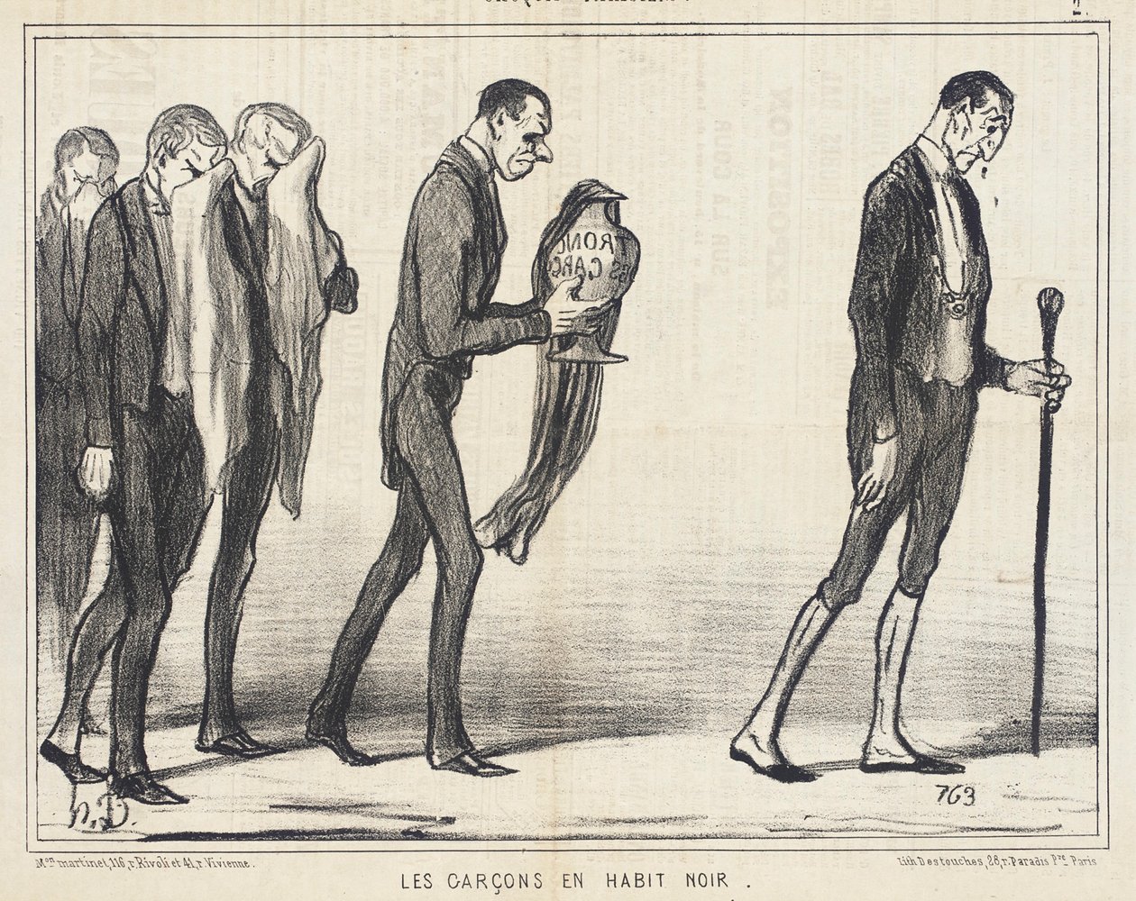  Drengene i sort af Honoré Daumier