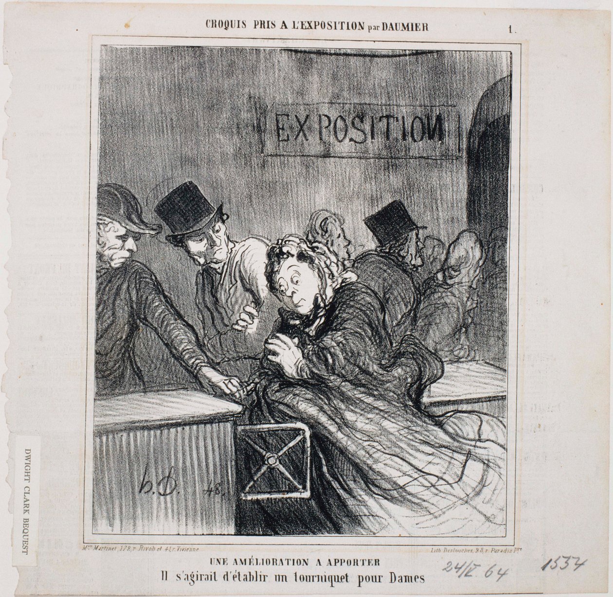 Skitser taget på udstillingen - En forbedring skal foretages af Honoré Daumier