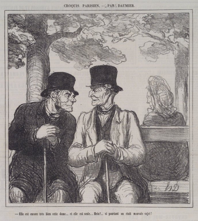 Hun er stadig meget god denne dame ... af Honoré Daumier