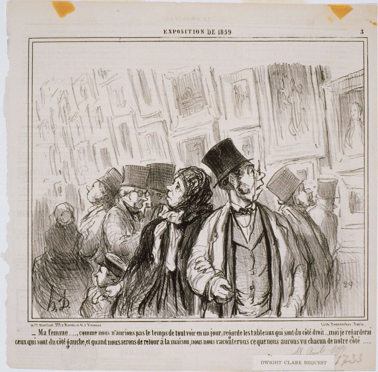 Udstilling fra 1859 - Min kone ... Som vi ikke ville have ... af Honoré Daumier