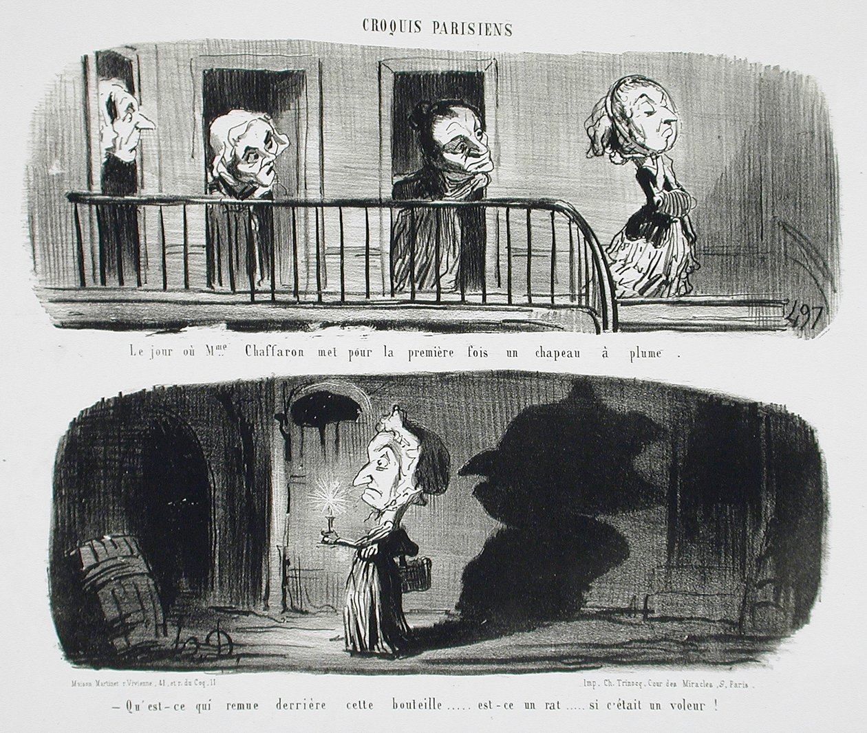 Dagen hvor fru Chaffaron sætter ... af Honoré Daumier