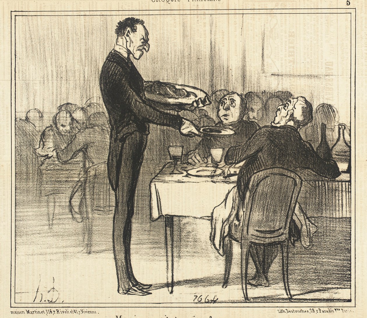 Vil du have pandekager? af Honoré Daumier