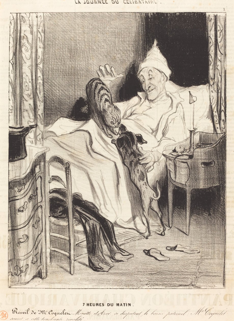 7 om morgenen af Honoré Daumier